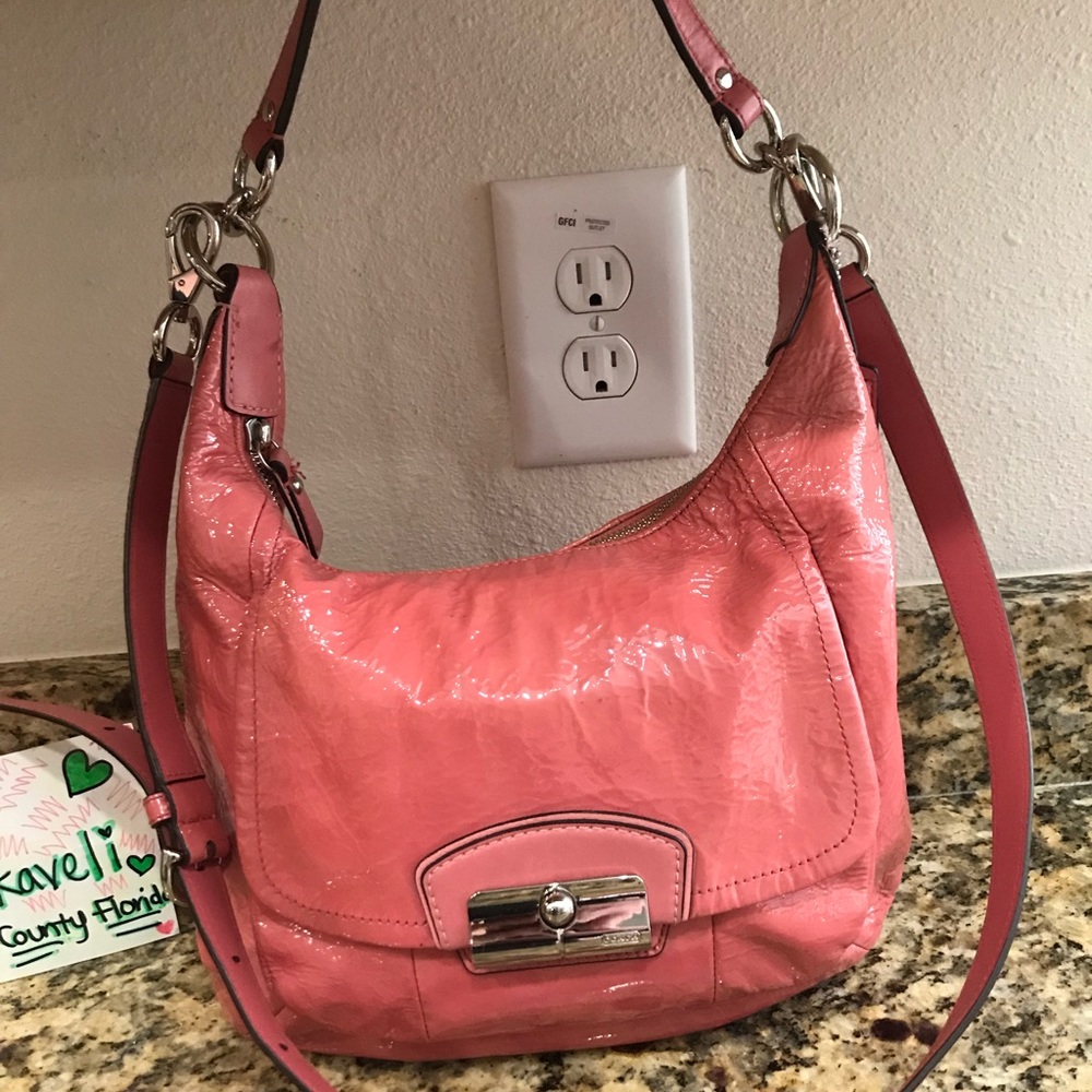 Coach Kristin Bag in Watermellon Patent Leather